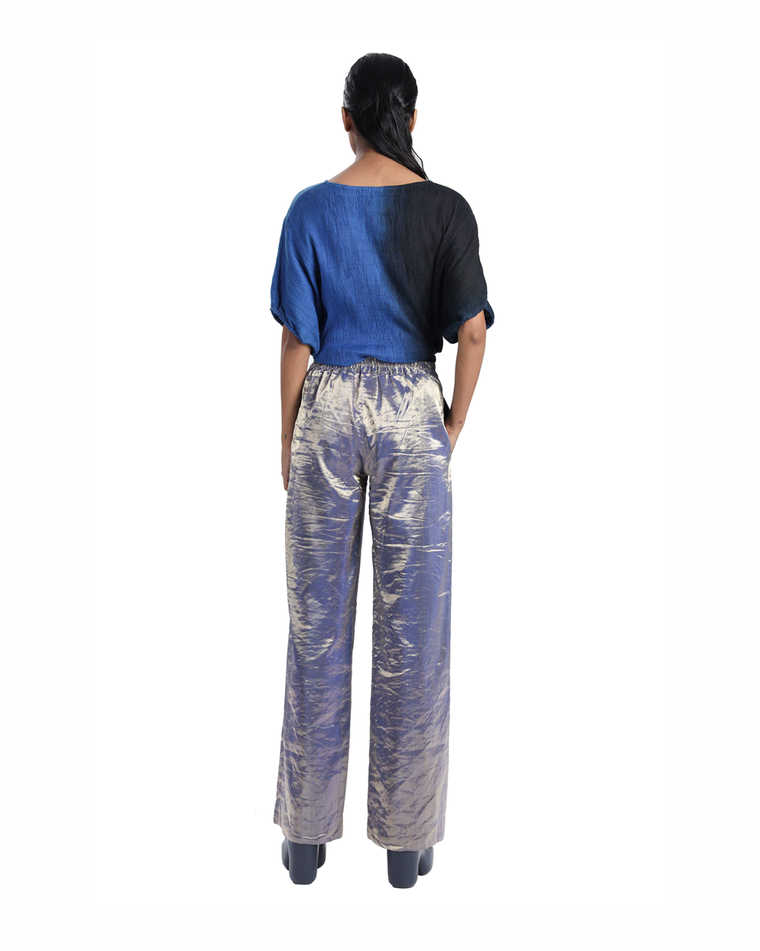 Handwoven Kinji Cotton Silk Ombre Top