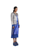 Handwoven Texture Liquid Molten Silver Jacket (Delivery in 4-6 Weeks)