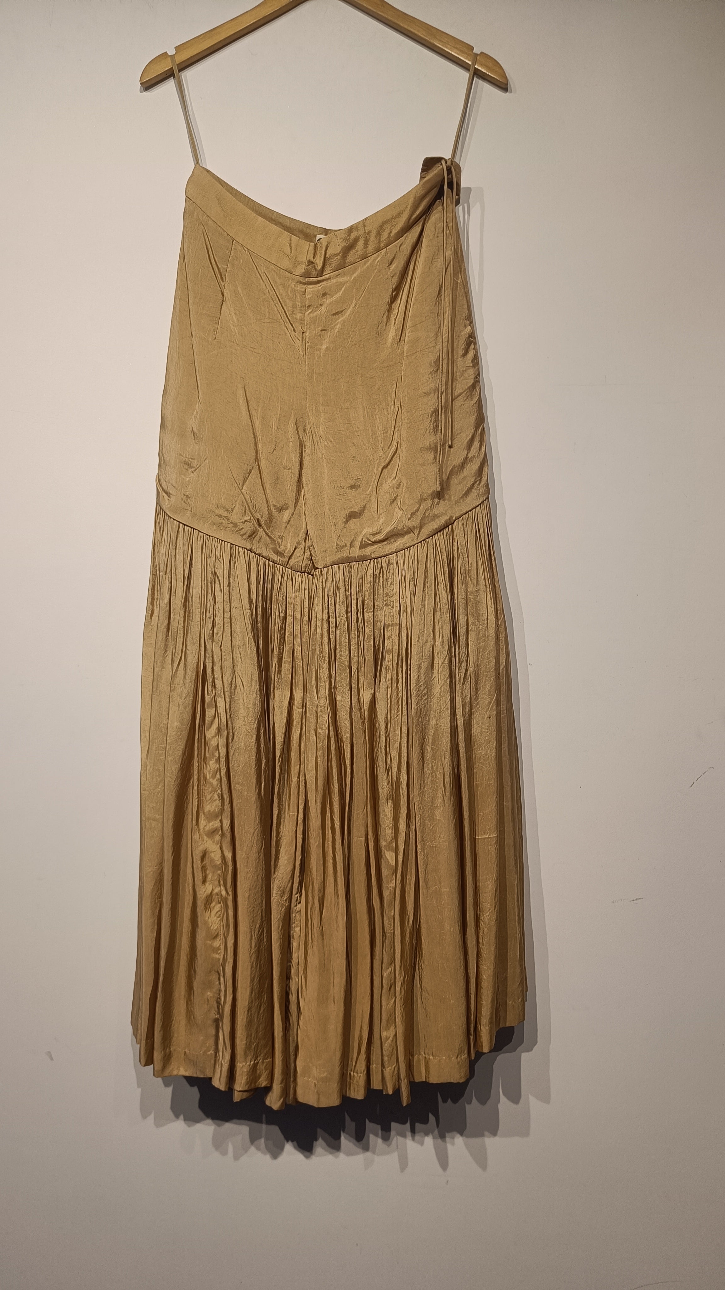 Handwoven Beige Brocade Sharara Set