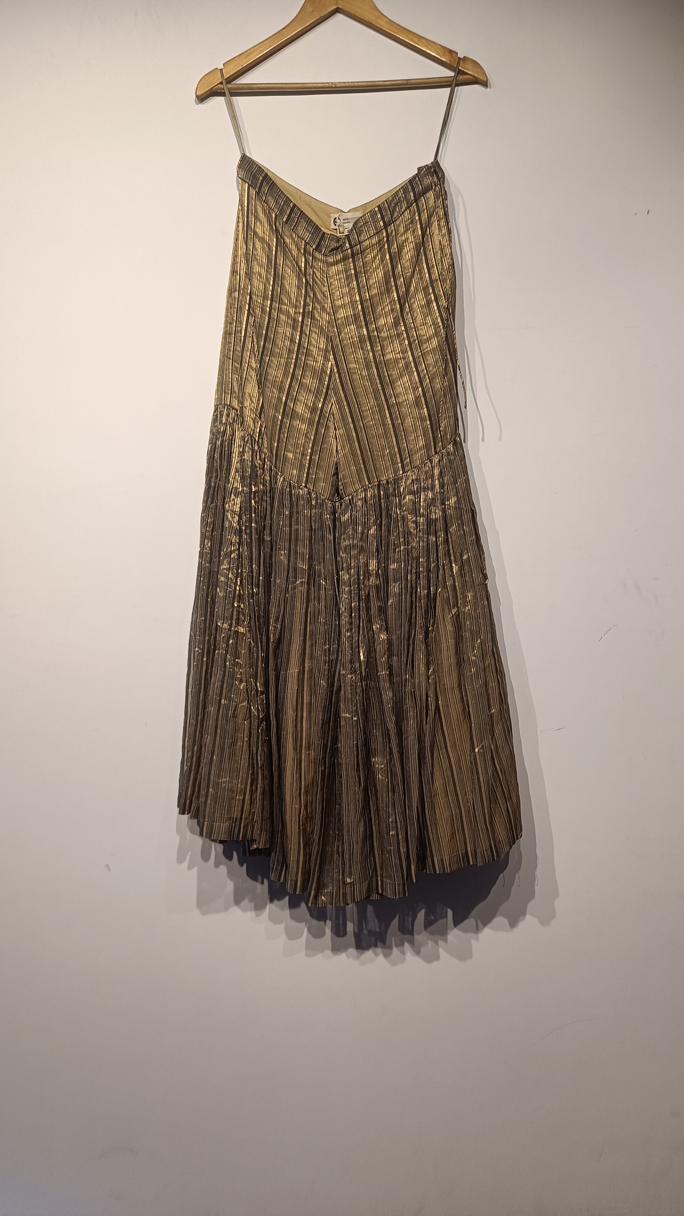 Handwoven Silk Striped Sharara Set