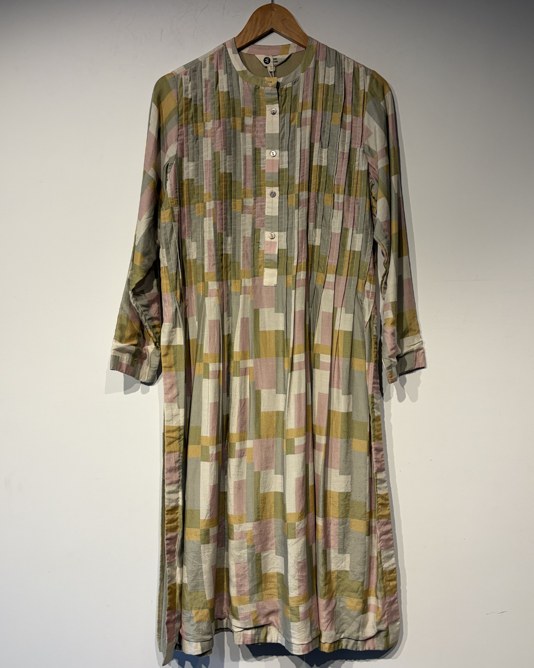 Nile Printed Habutai Silk Cotton Dress