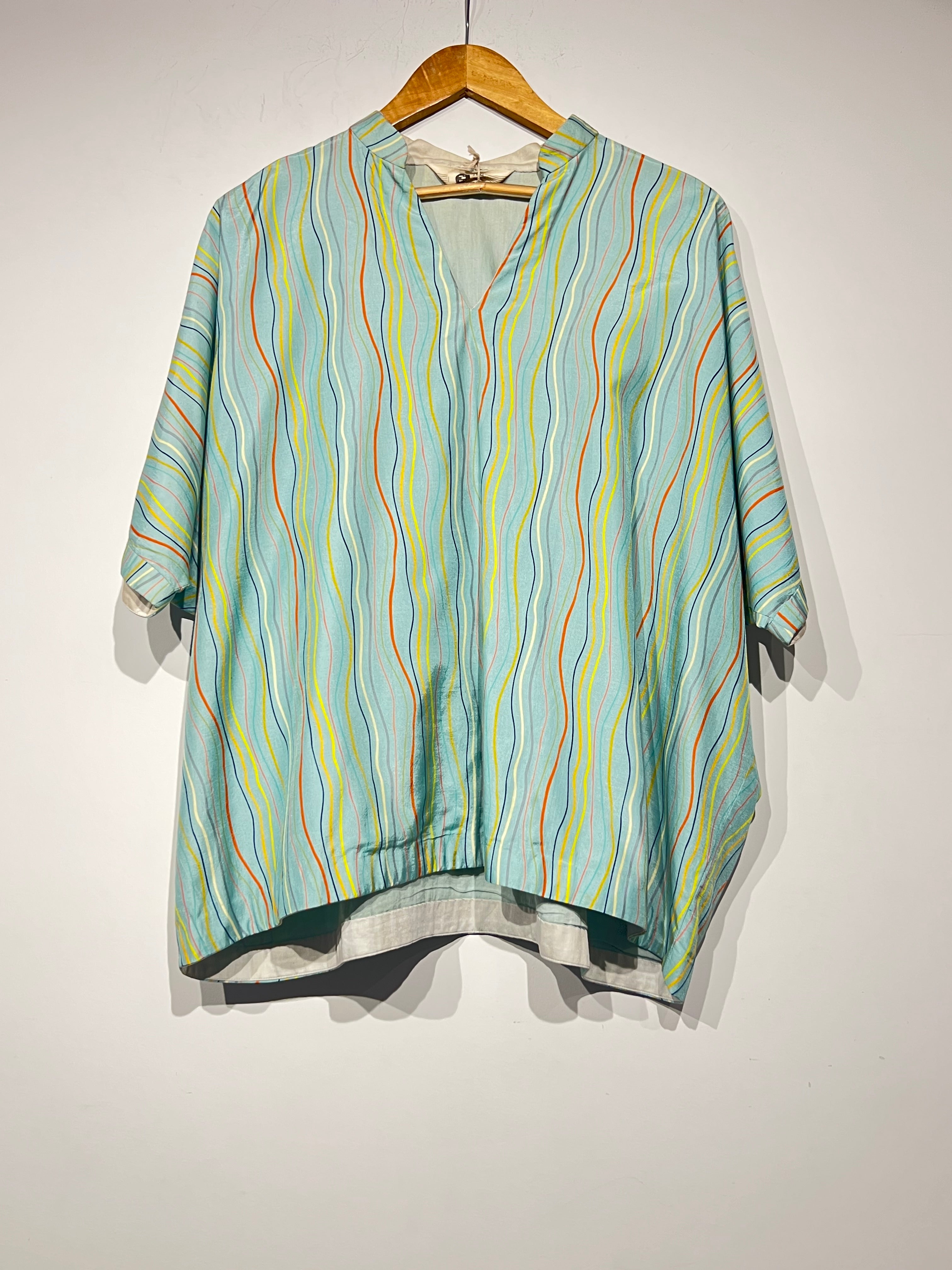 Printed Silk Cotton Top