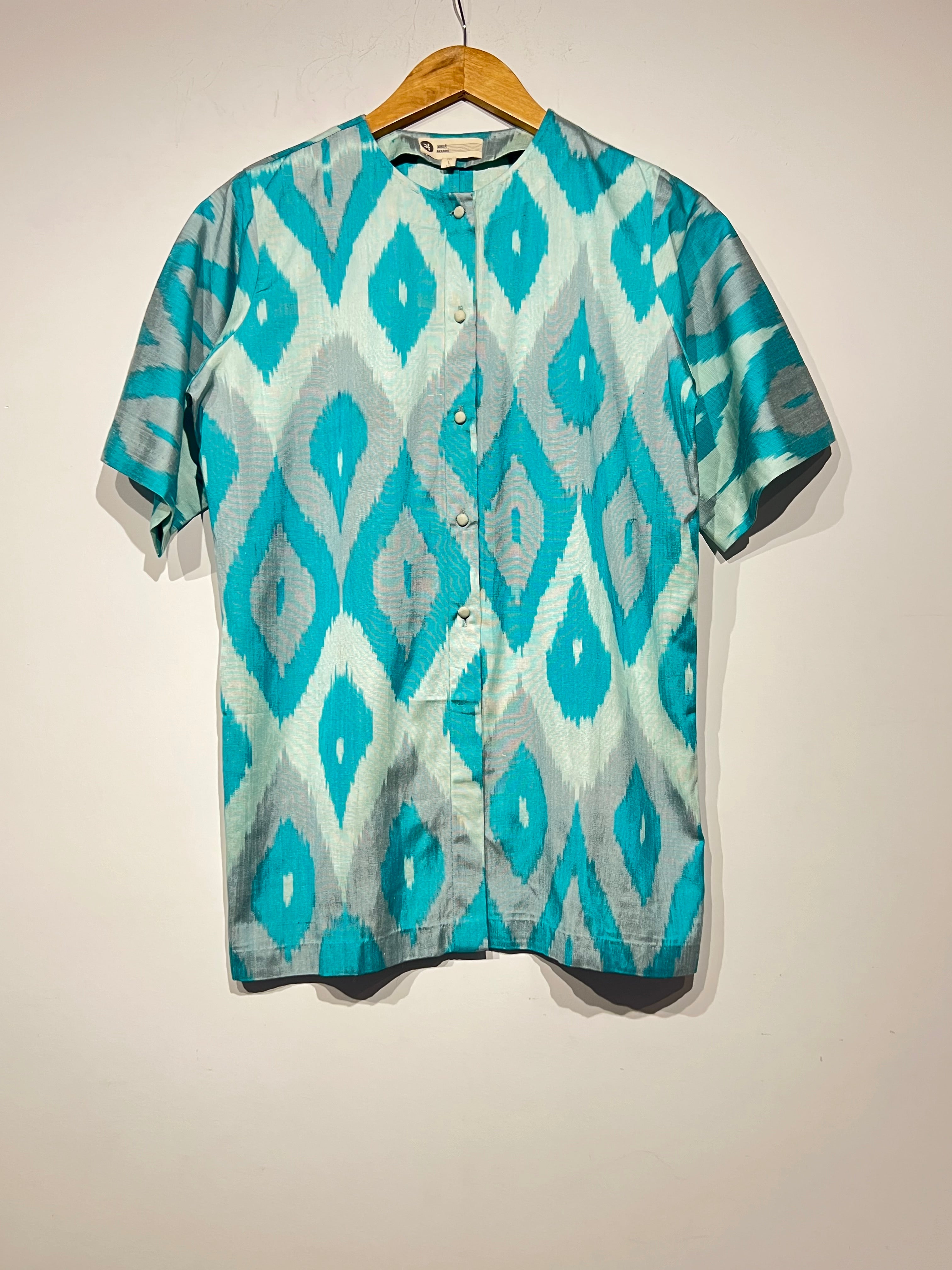 Handwoven Thai Silk Ikat Top