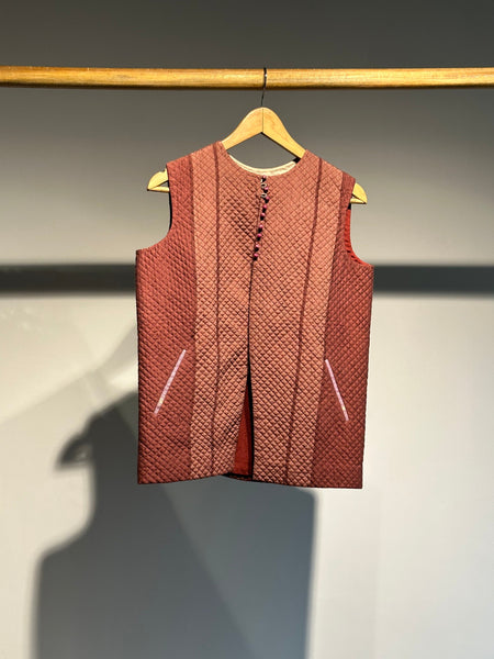 Handwoven Cotton Silk Quilted Jacket â Akaaro