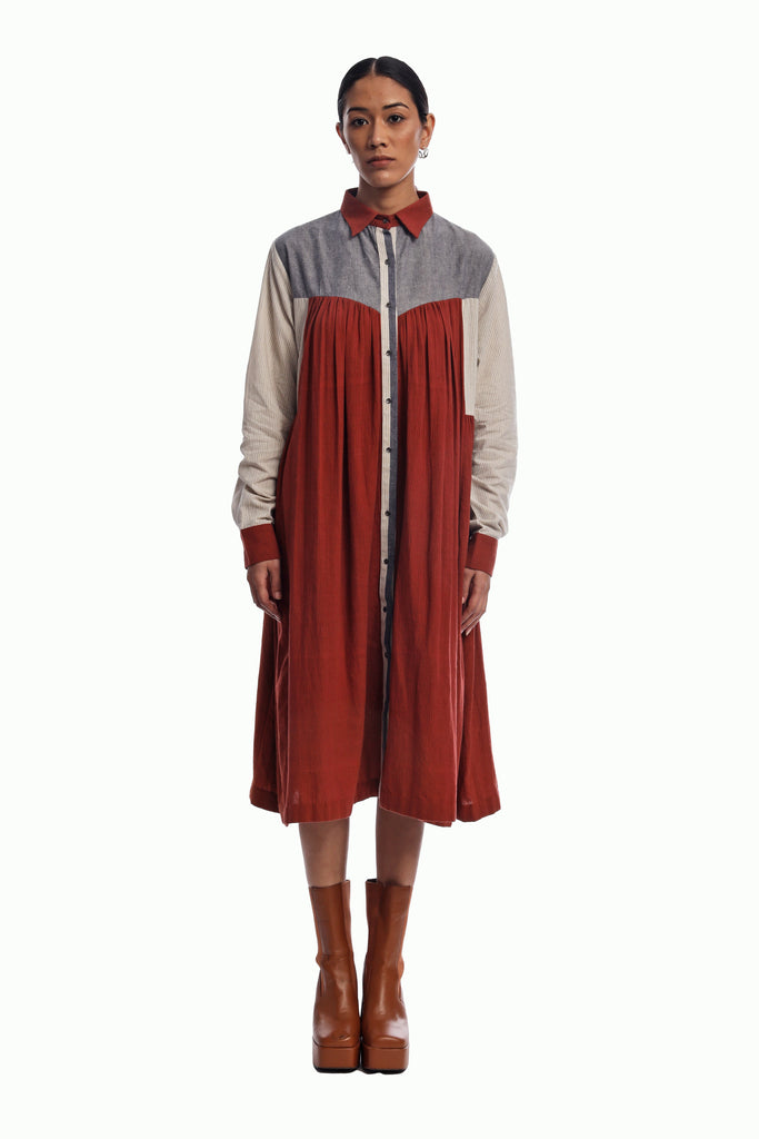 Handspun Jane Gathered Long Dress