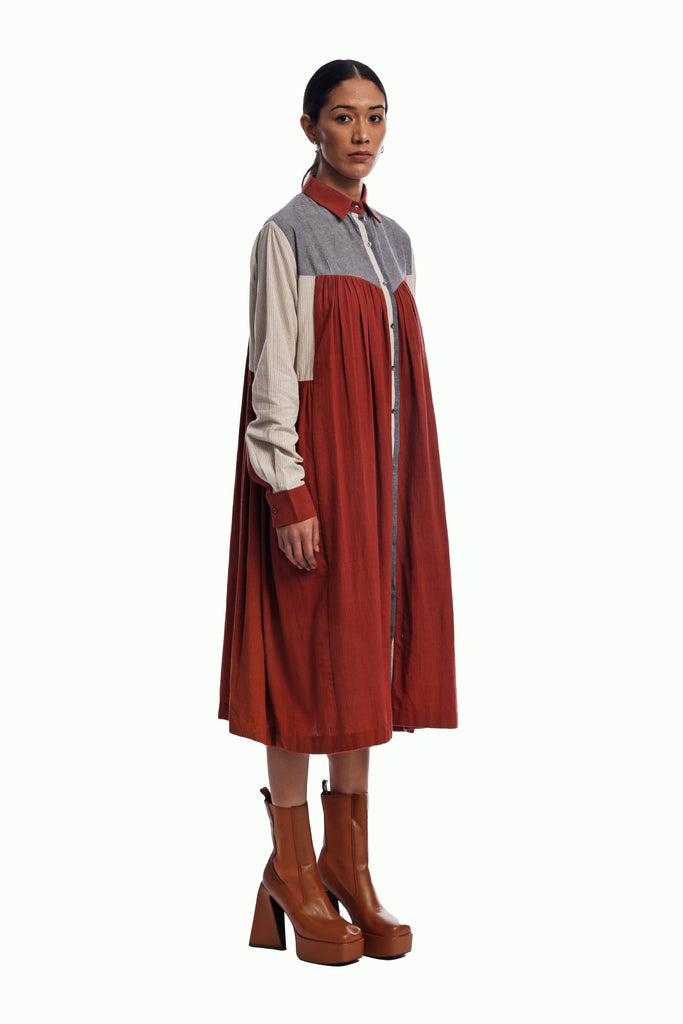 Handspun Jane Gathered Long Dress