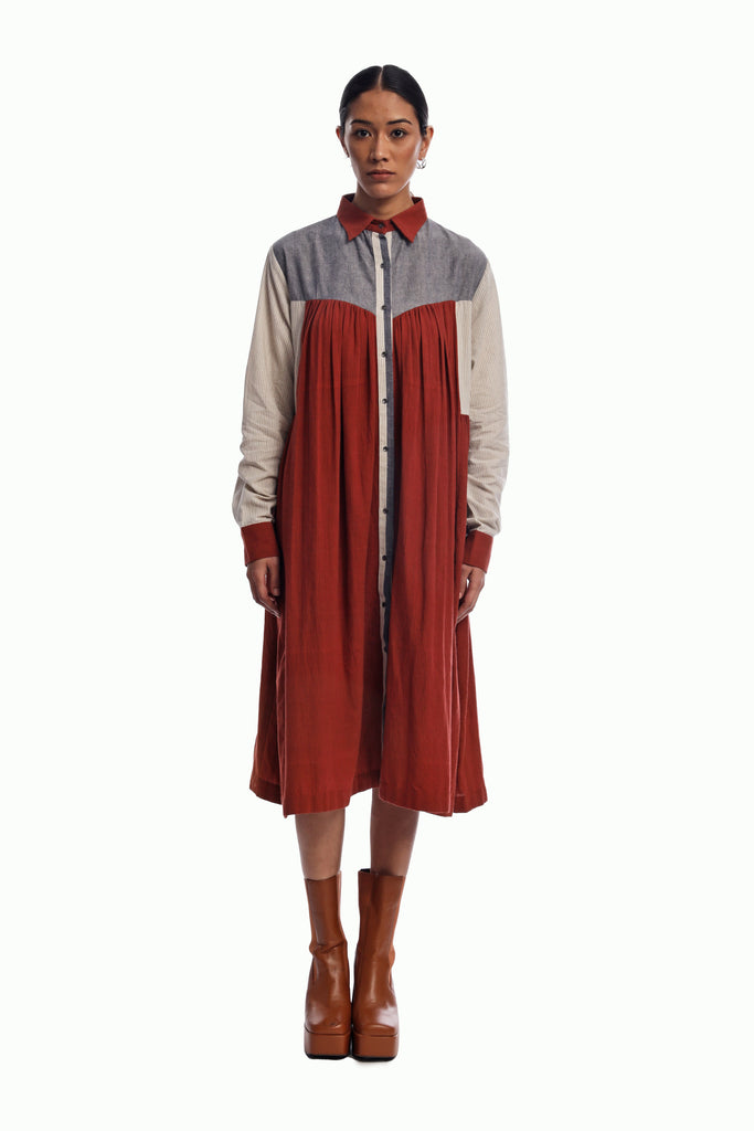 Handspun Jane Gathered Long Dress