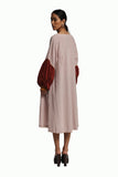 Handspun Pink Balloon Sleeve Dress