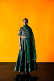 Handwoven Green Forest Dupatta
