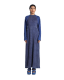 Handwoven Metallic Kinji Long Sleeved Dress