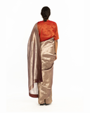 Handwoven Electirc maroon Textured Saree