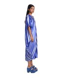 Handwoven Silk Striped Cocoon Dress