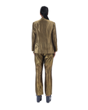 Handwoven Liquid molten metallic gold Blazer