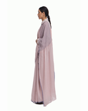 Handwoven Pink Cotton Kinji Palla Striped Saree