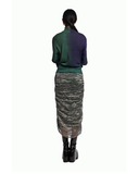 Handwoven Liquid Molten Metallic Textured Kinji Skirt