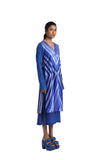 Handwoven Engineered Striped Silk Kinji Dress