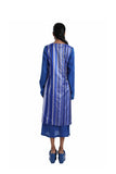 Handwoven Engineered Striped Silk Kinji Dress