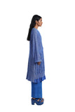 Handwoven Blue Analog Textured Jacket (Delivery in 4-6 weeks)