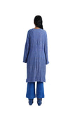 Handwoven Blue Analog Textured Jacket (Delivery in 4-6 weeks)