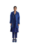 Handwoven Doublegrid Embroidered Woolen Coat