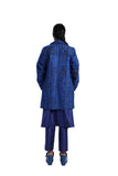 Handwoven Doublegrid Embroidered Woolen Coat