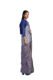 Handwoven Silk Dotted Saree