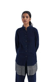 Handwoven & handspun Indigo Cotton Shirt