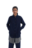 Handwoven & handspun Indigo Cotton Shirt