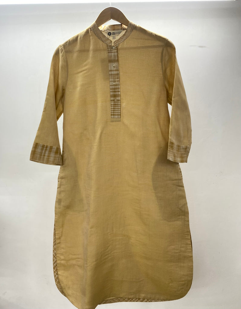 Handwoven Cotton Zari Striped tunic