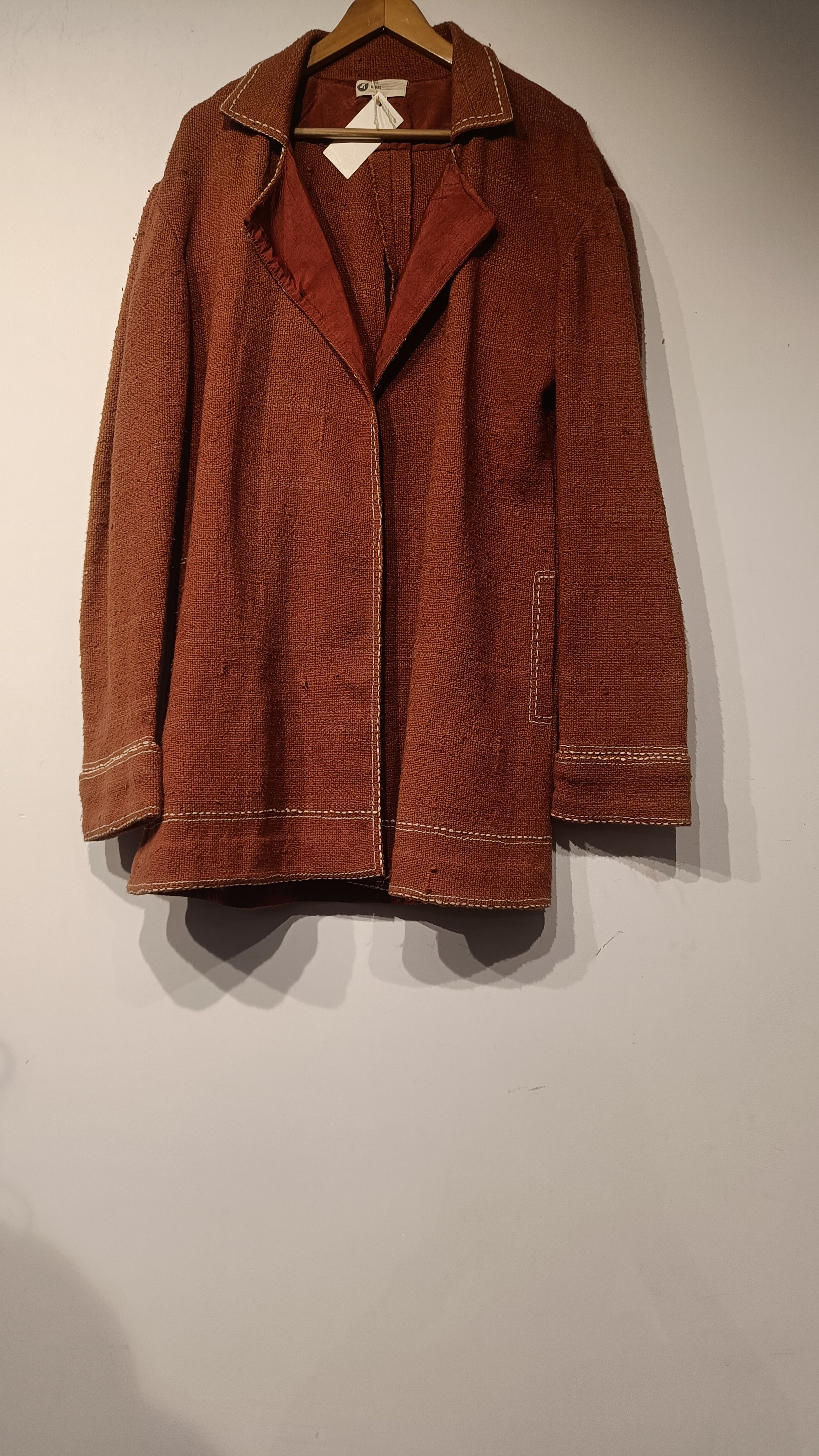 Handspun Cotton jacket with embroidered details