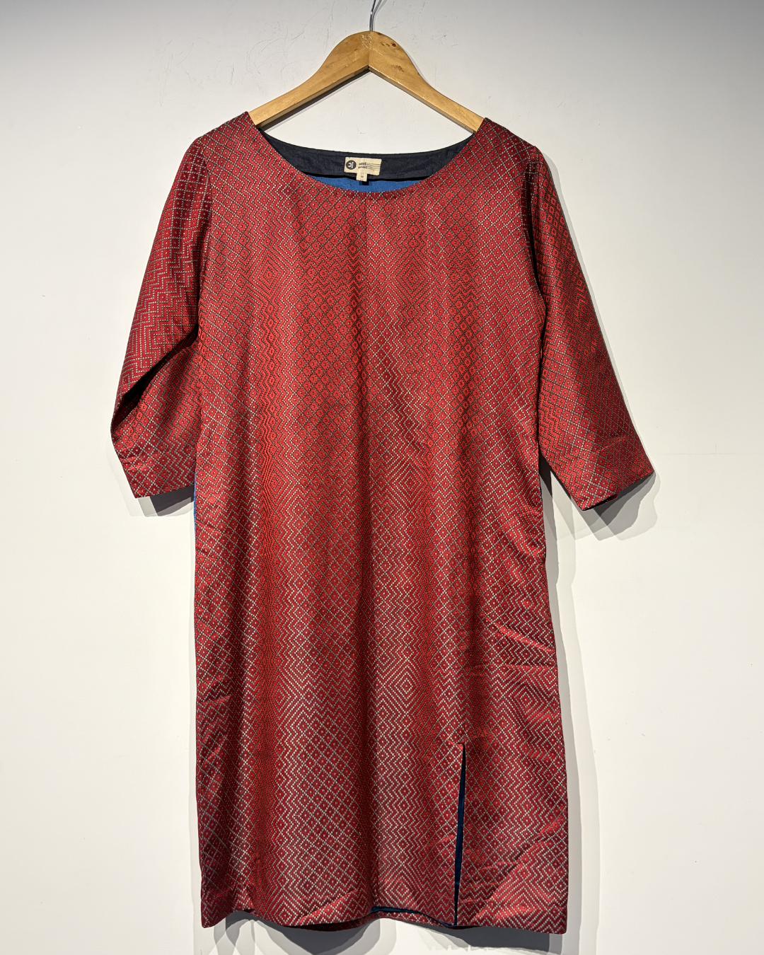 Handwoven Satin Silk High grade Zari Tunic