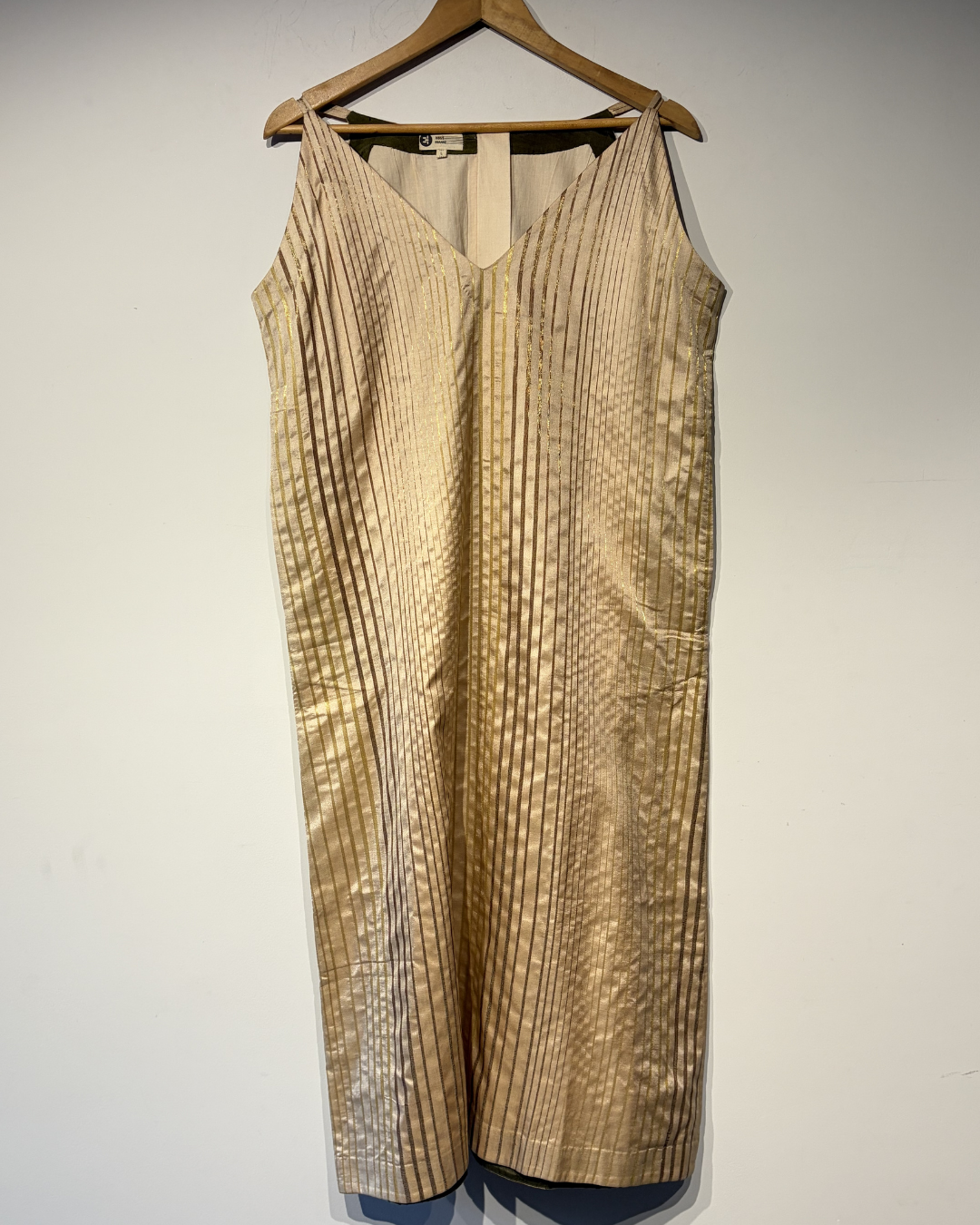 Handwoven Silk Striped Dress