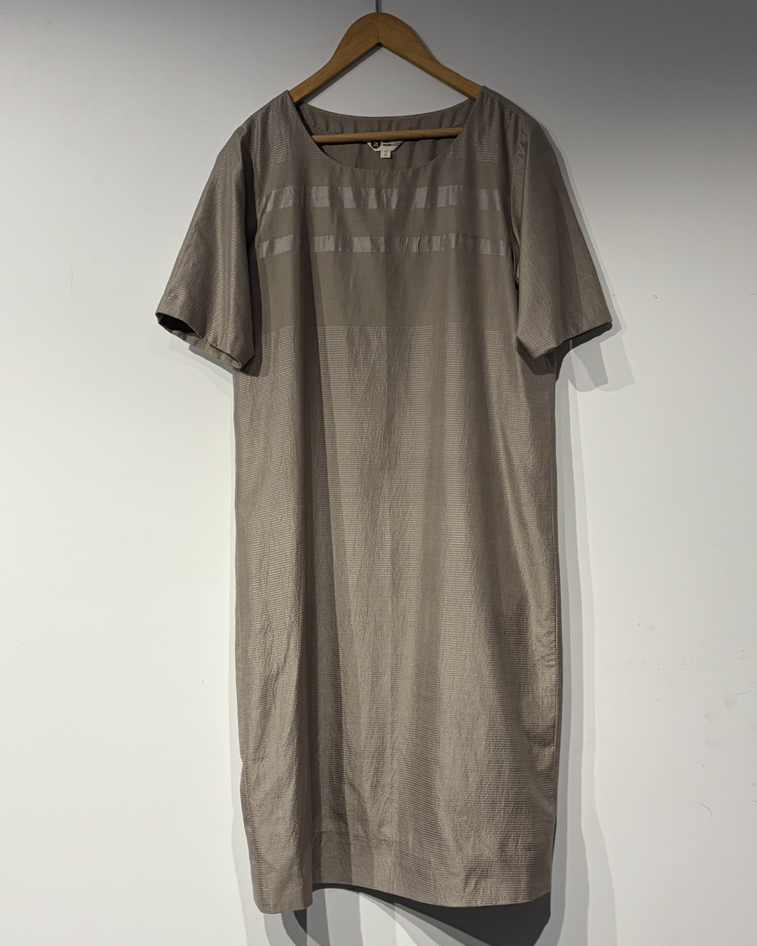 Handwoven Engineered Silk Striped Shift dress