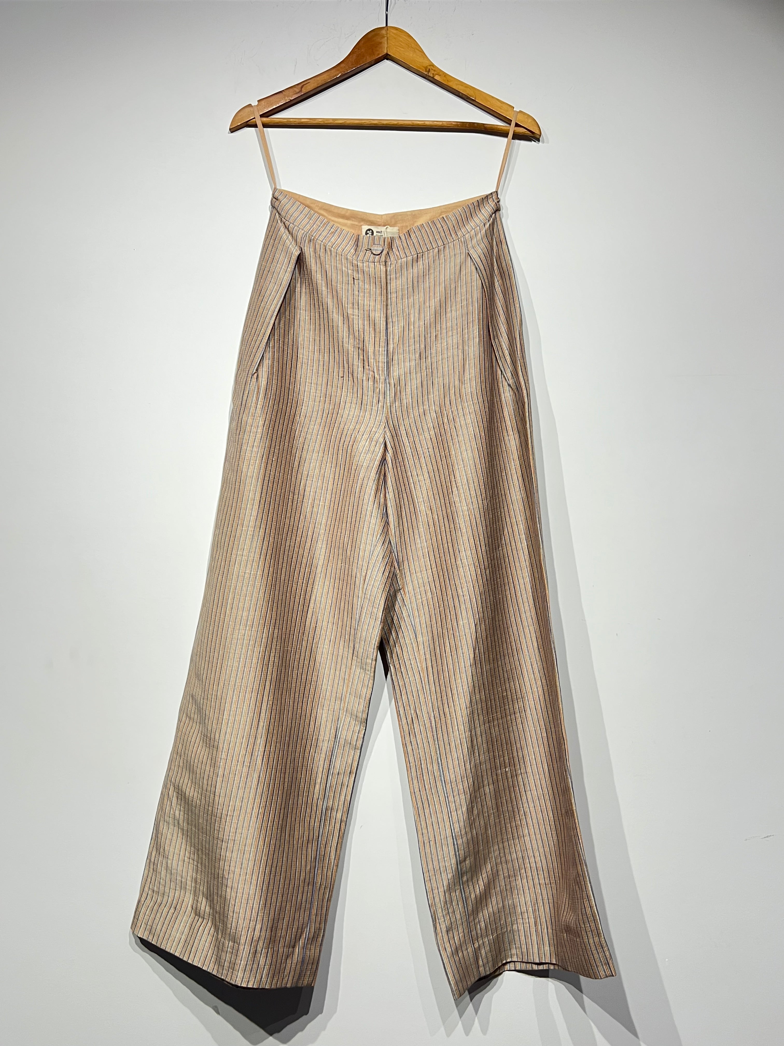 Handwoven Silk Checkered Trouser