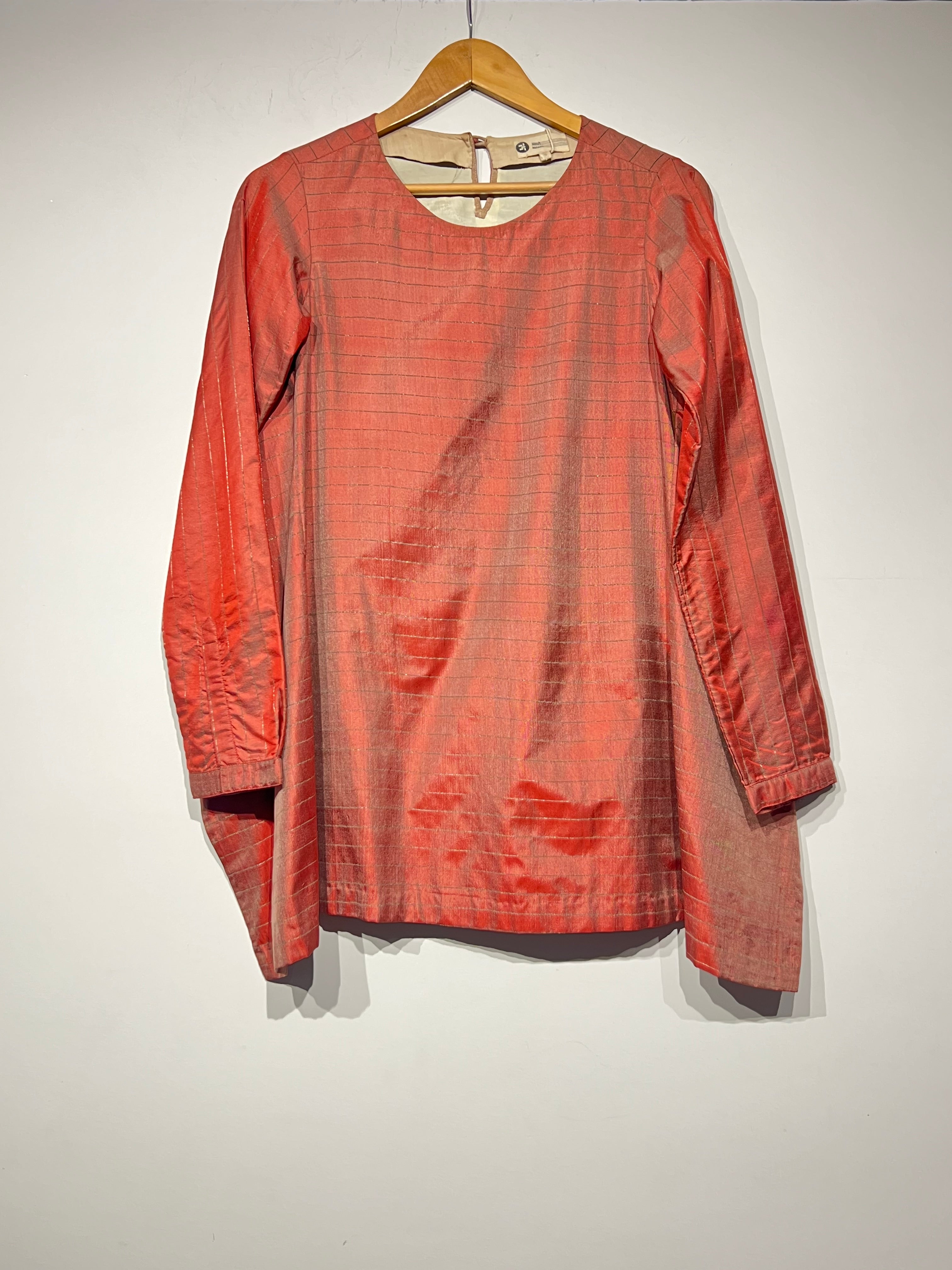 Handwoven Silk open back top