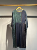 Handwoven Engineeered Silk Stripe Dress