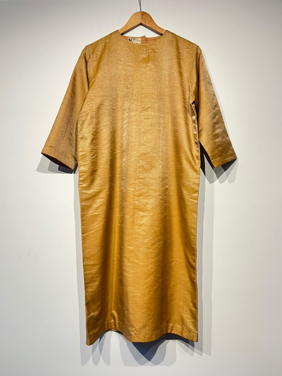 Handwoven Metallic Silk Kurta