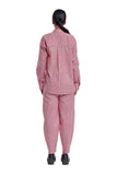 Handspun and Handwoven Pink checkred shirt