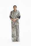 Handwoven Silver Longline Metallic Saree