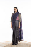 Handwoven Multicolor Engineered Silk Saree