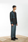 Handwoven Blue Staight Trouser