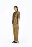 Handwoven Liquid Molten Gold Metallic Trouser