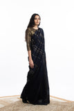 Handwoven Blue Engineered Silk Saree