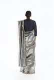 Handwoven Silver Longline Metallic Saree