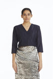 Handwoven Silver Longline Metallic Saree