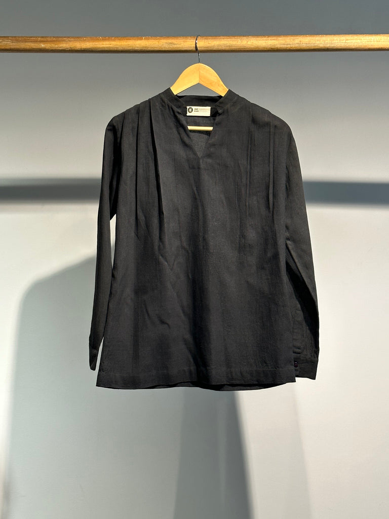 Handwoven Black Cotton Shirt