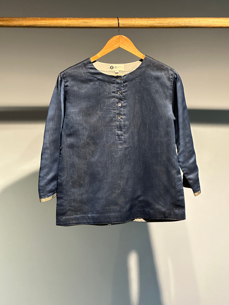 Handwoven Silk Cotton Shirt Blouse