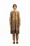 Handwoven Engineered Short Placket Straight Kurta