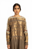 Handwoven Engineered Short Placket Straight Kurta