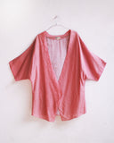 Handwoven Pink Striped Cape
